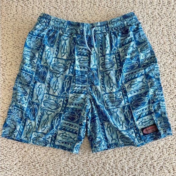Vineyard Vines, Boys' Printed Chappy Swim Trunks, Size 16 - Picture 1 of 6
